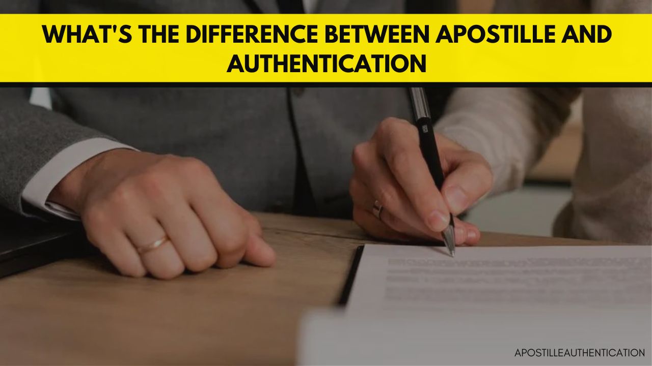 Apostille and Authentication