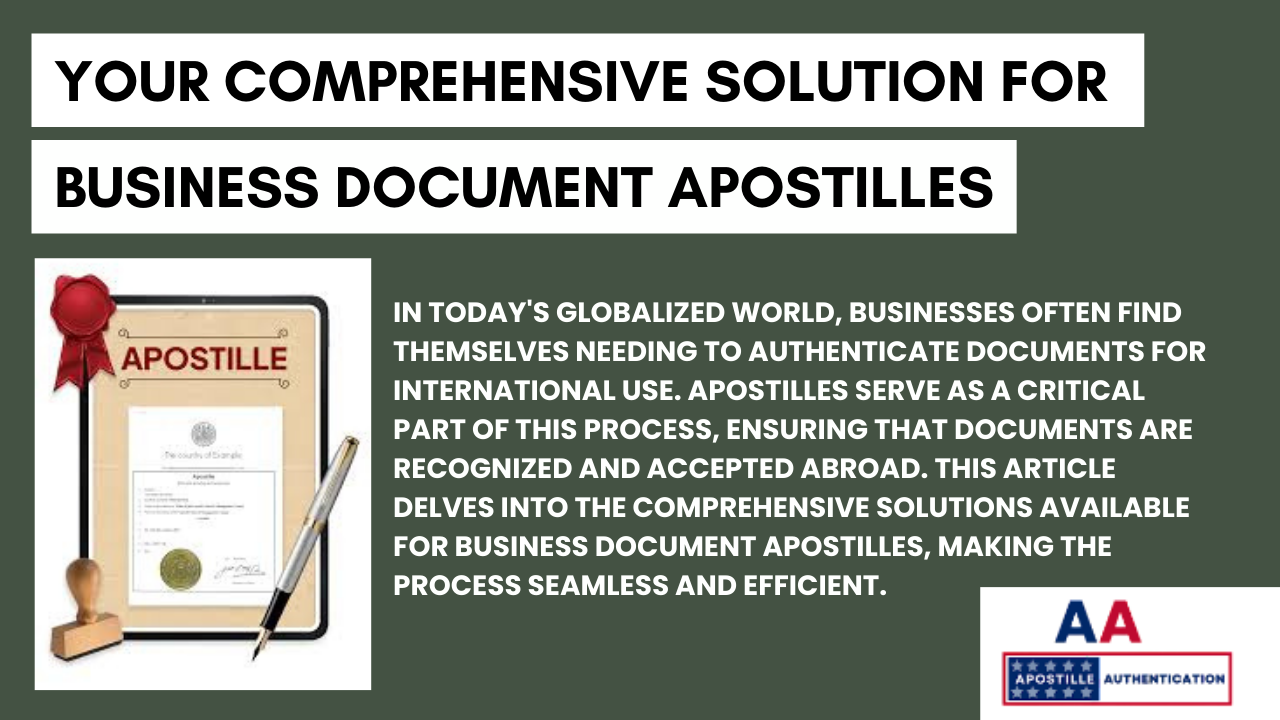 Business Document Apostilles